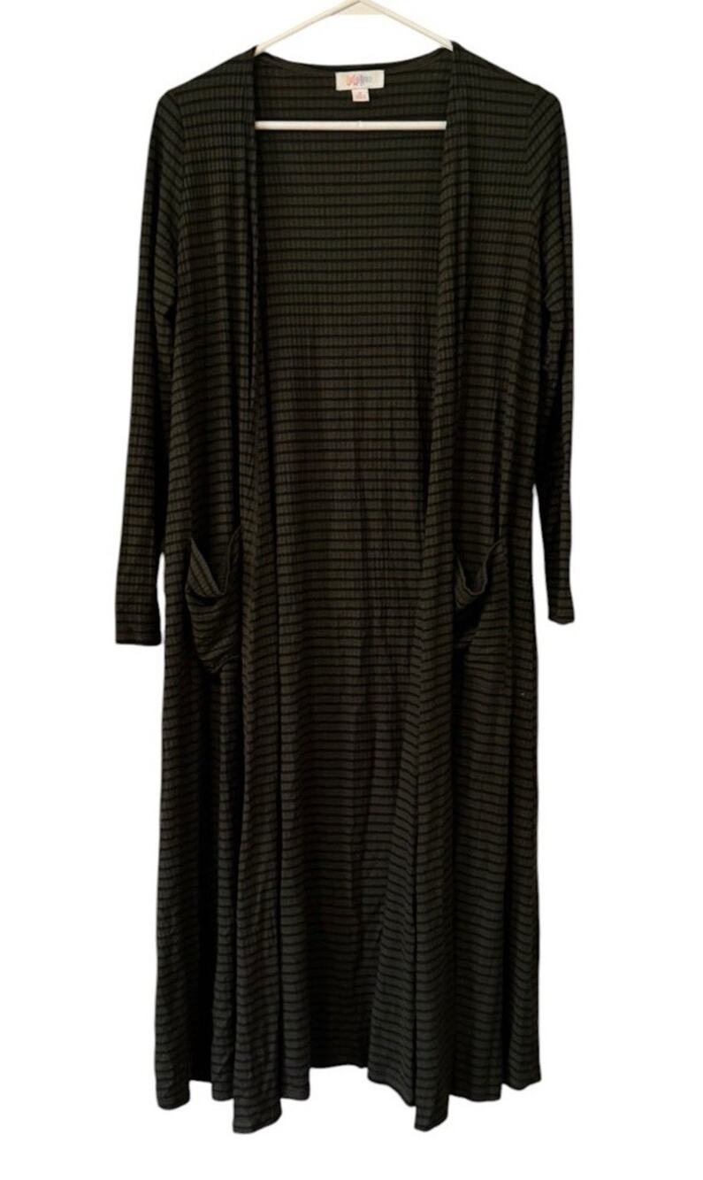 LuLaRoe Women Size Small Cardigan Open‎ Front Duster Pockets Stretch Lightweight